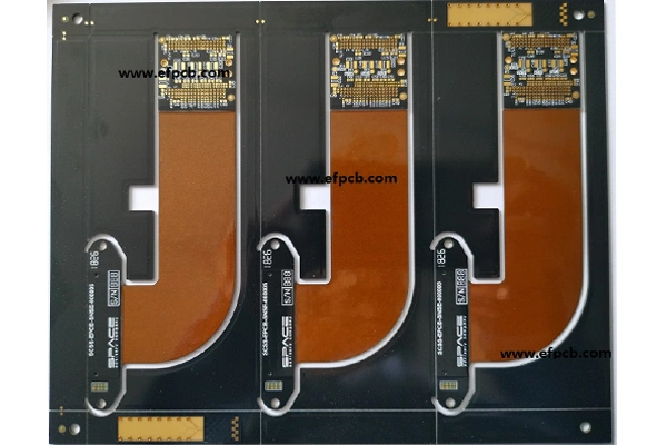  Sztywno-giętkie obwody drukowane , wysoka prędkość PCB , Kontrola impedancji, czarny PCB 